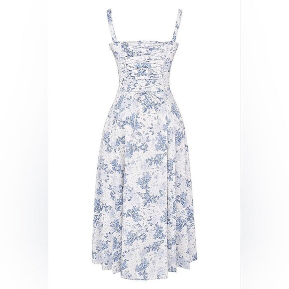 House of CB Blue Floral Midi Dress - Picture 11 of 16